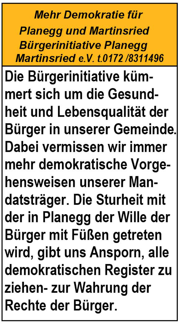 Gesundheit und Lebensqualität der Bürger 
in unserer Gemeinde