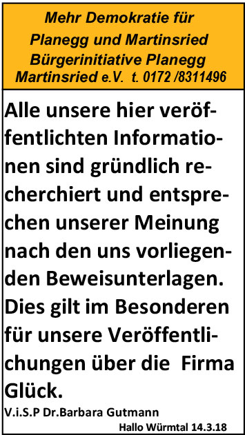 Glück hat illegal Asbest in ausgekieste Kiesgrube gefüllt.