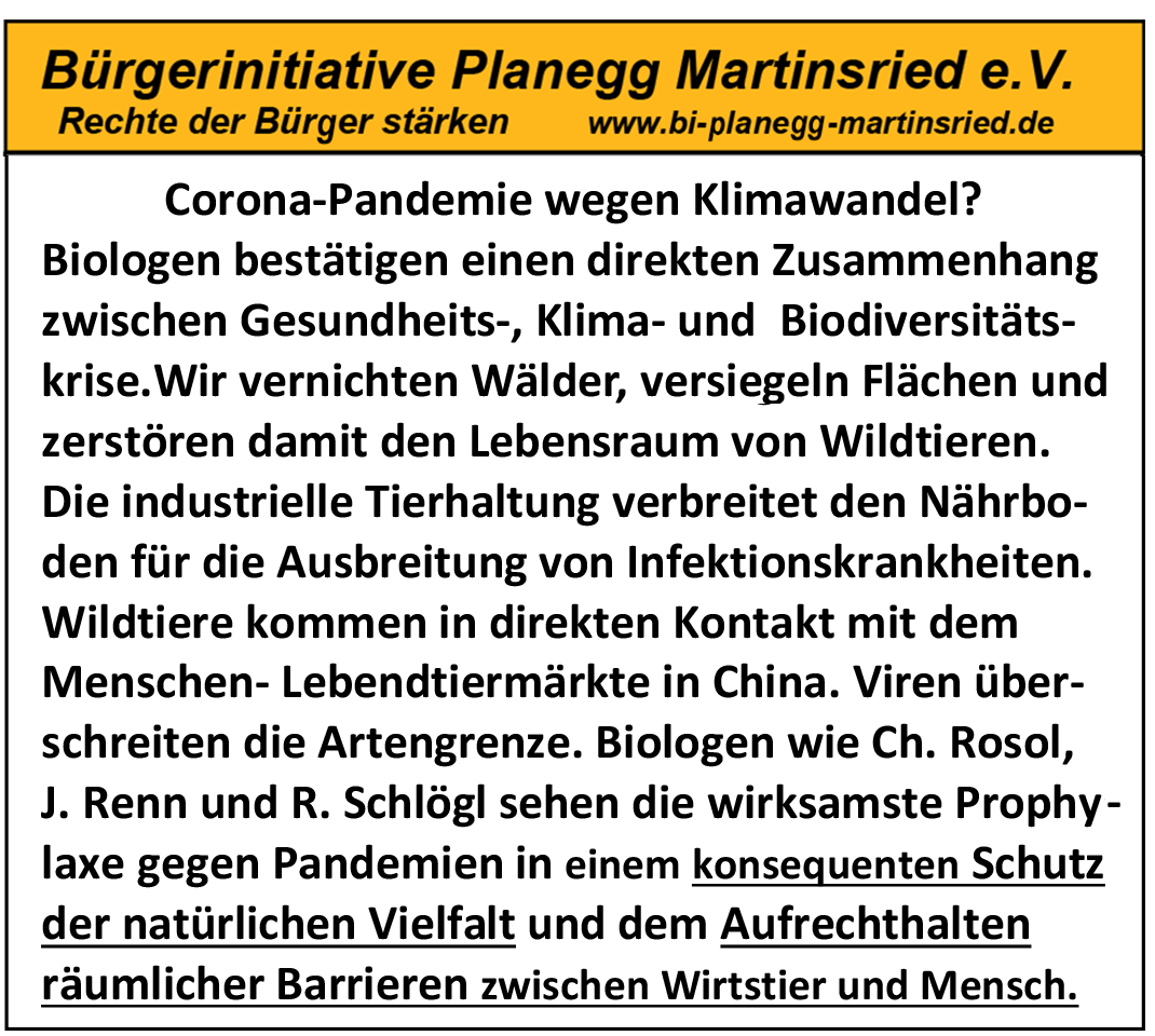 Pandemie wegen Klimawandel?