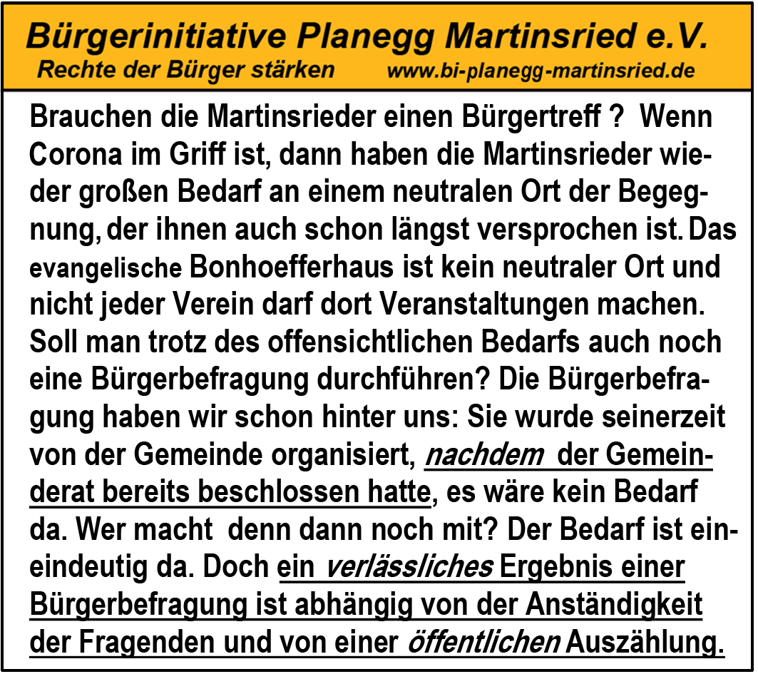 Bürgertreffpunkt Martinsried