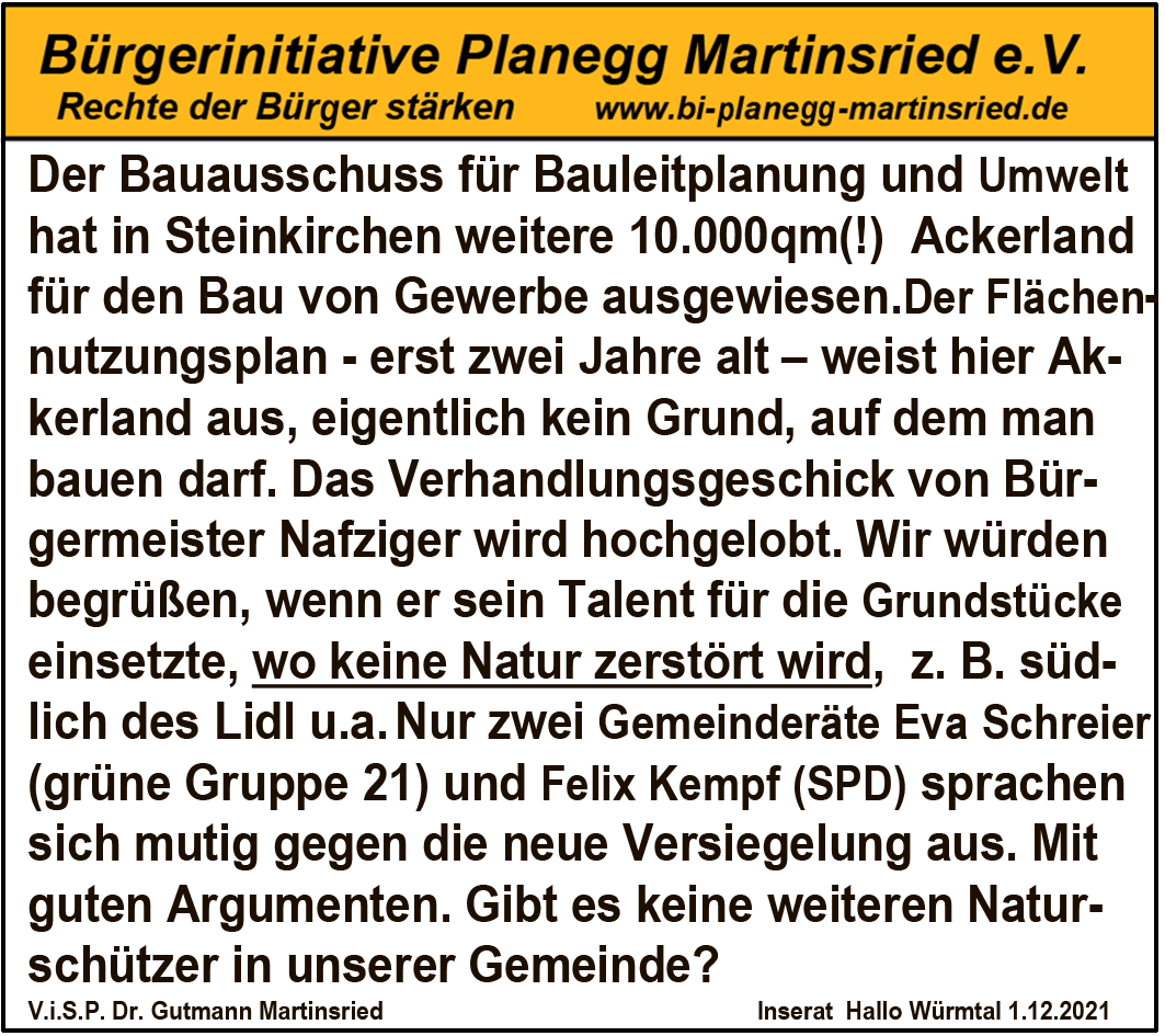 Naturzerstörung