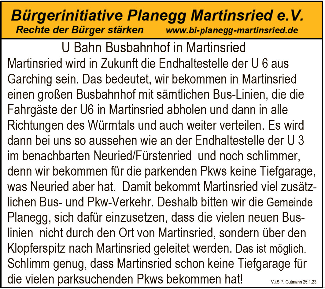 Großer Busbahnhof bringt zusätzlichen Verkehr nach Martinsried