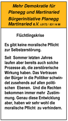 Keine moralische Verpflichtung zur Selbstzerstörung - 17.02.2016