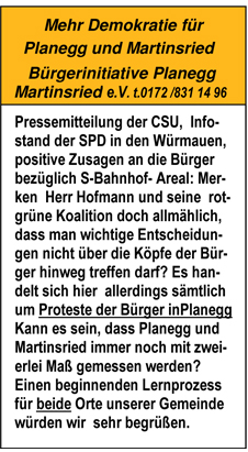 Pressemitteilung der CSU