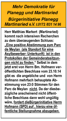 Beschluss Par de Meylan?